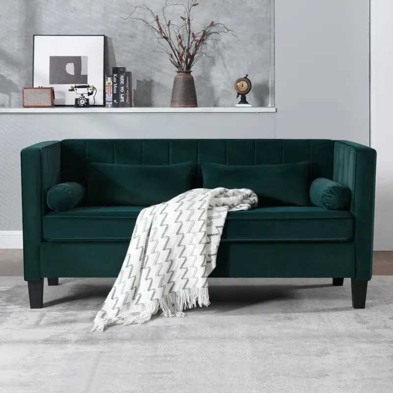64.96 Inch Modern Sofa Couch 2 Seater Fabric Sofa CAST-01 CNCJ