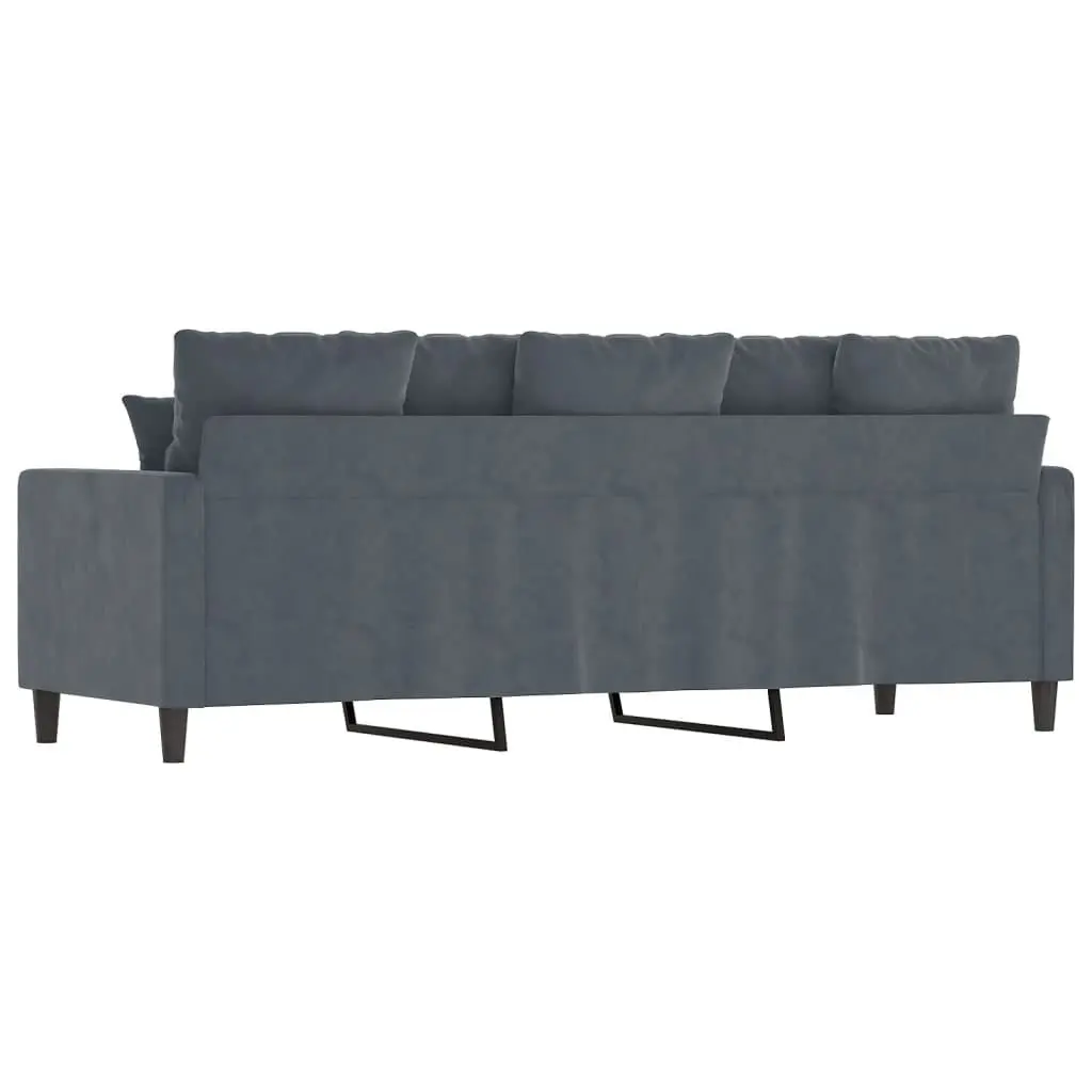 Andoer Parcel 3-Seater Sofa Dark 70.9 Seat Couch Room Office Padded and Modern 1227292a Dark Furniture Style B Vidaxl Dark...