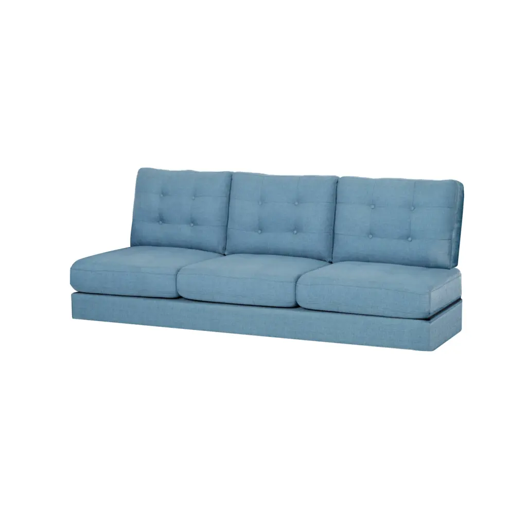 Miekor Furniture Jenny Contemporary Tufted Fabric 3-Seater Sofa B3A020