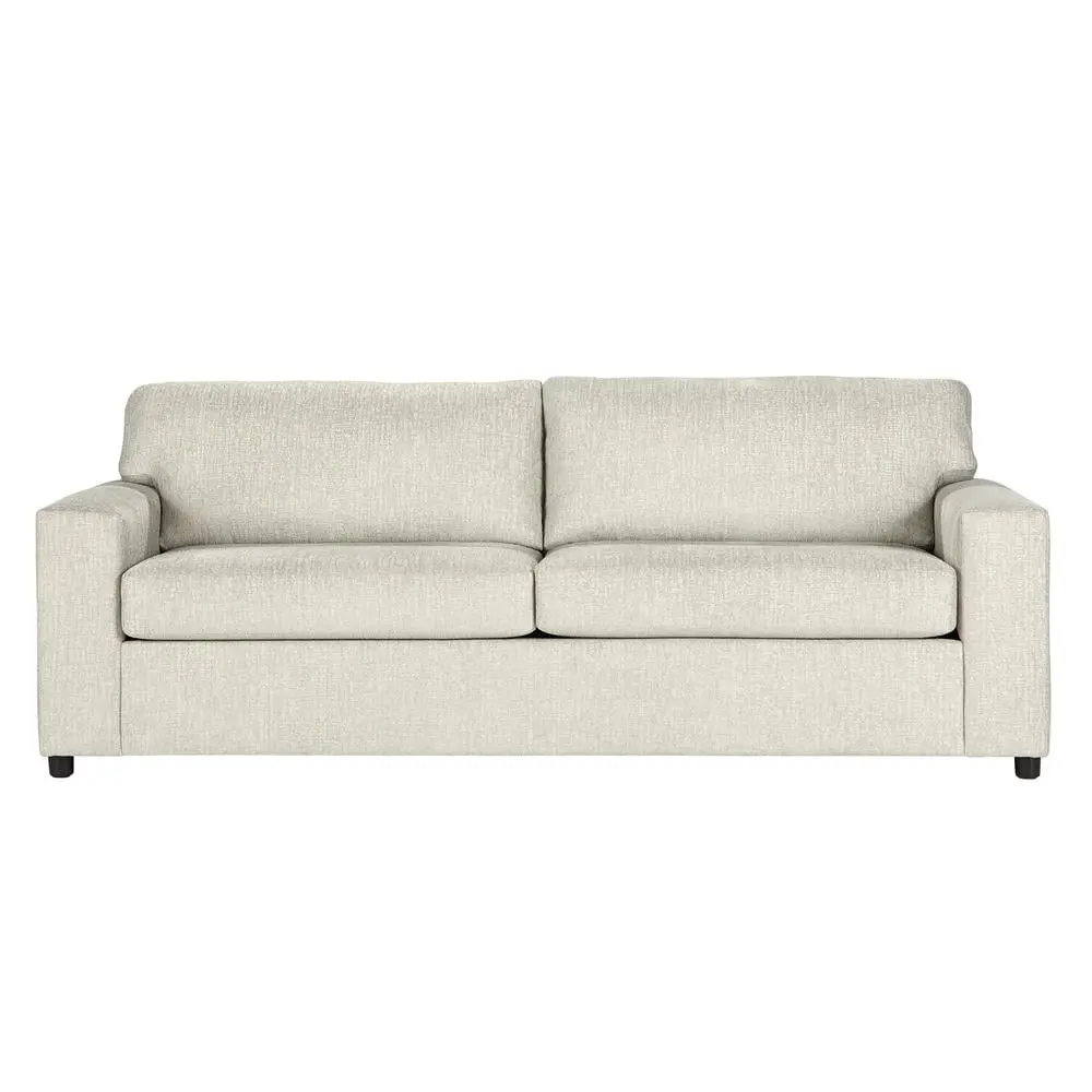 New Classic Furniture Kylo Polyester Fabric 3-Seater Sofa Chiffon Natural - Elegant Living Room Sofa
