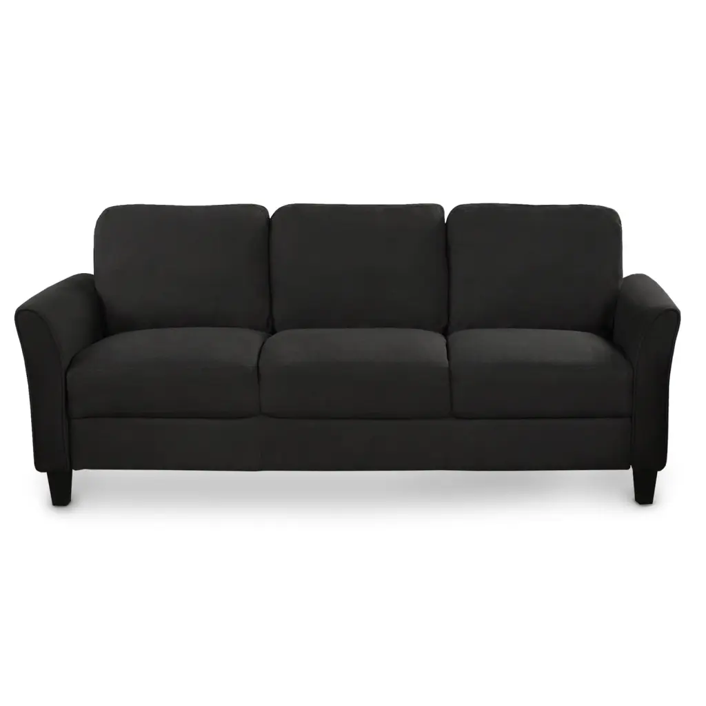 OWSOO 3-Seat Sofa Living Room Linen Fabric Sofa - Modern Comfortable Couch