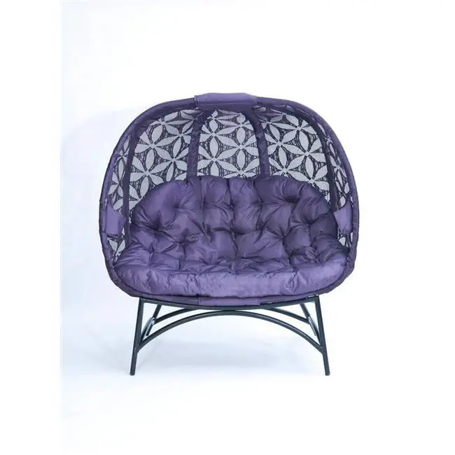 Cozy Pumpkin Purple Loveseat Living Room PatioPlus