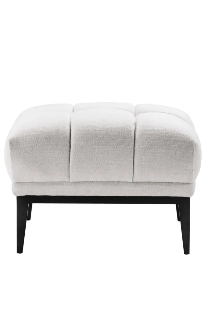 Eichholtz Aurelio White Tufted Accent Stool