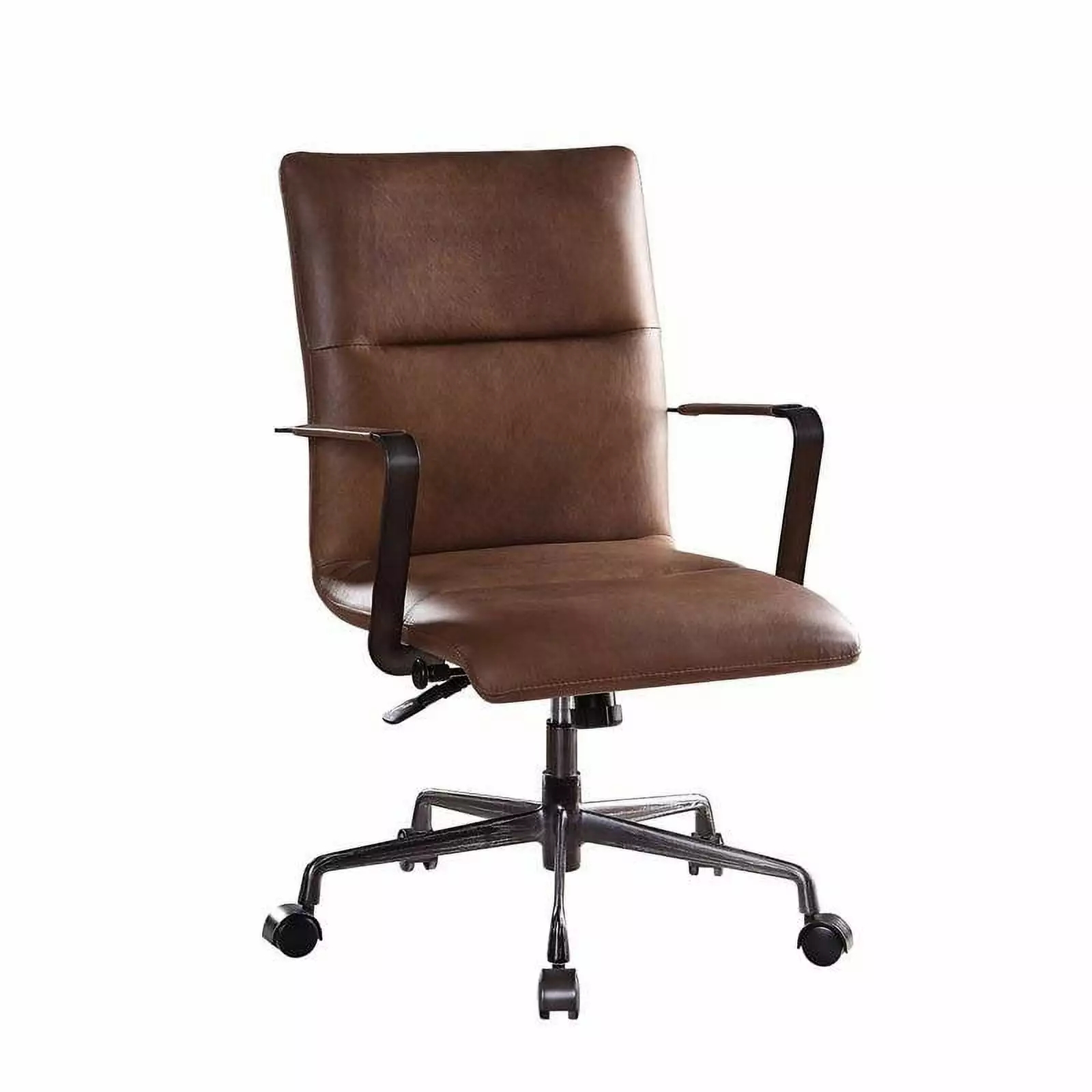 Scranton & Co Executive Office Chair Lift Vintage Chocolate - Adjustable Height Leather Chair