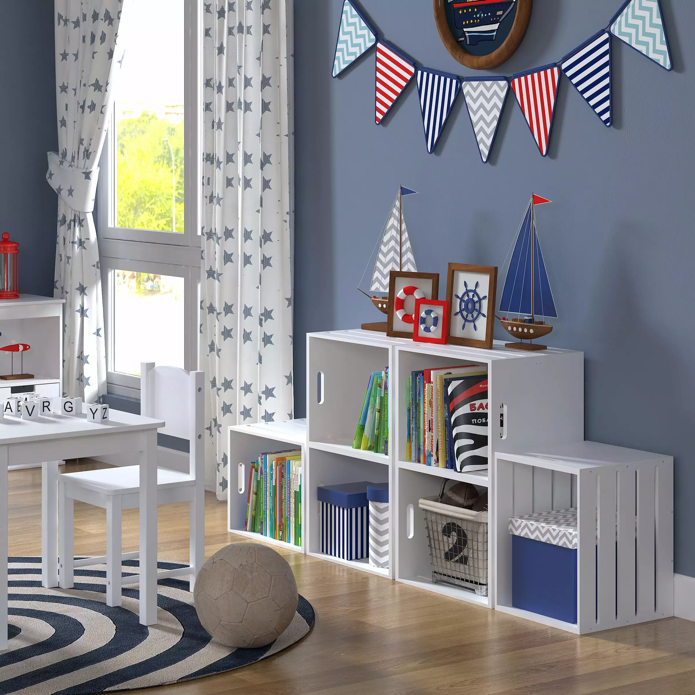 Ulifance Adjustable Bookcase 4 Cube Open Shelf Bookshelf Home White AROMEI