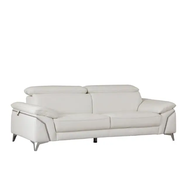 Home Roots 31-inch Fashionable White Leather Sofa Compact Design MEWE