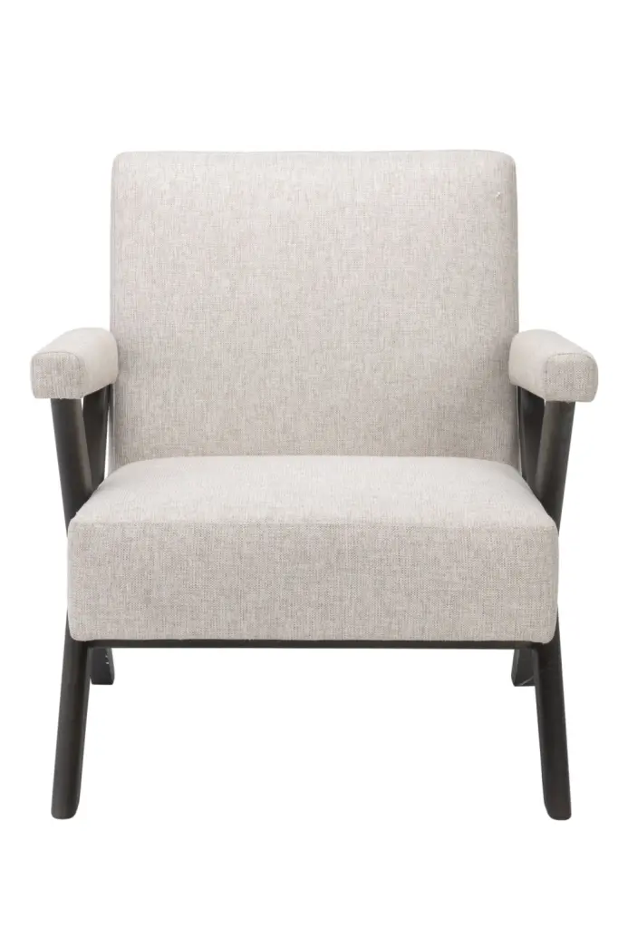 Beige X-Leg Lounge Armchair Eichholtz ï¿½ï¿½rudit Scandinavian Reading Chair