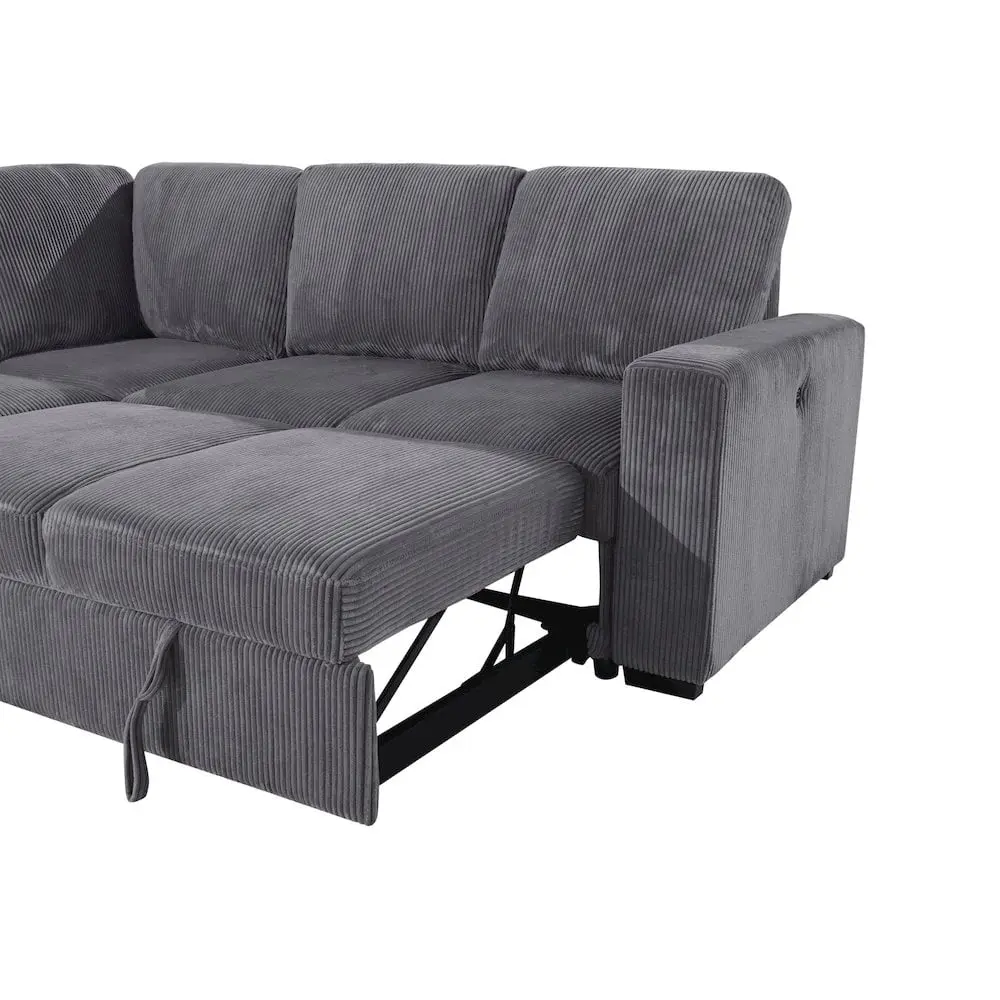 Global Furniture Grey Armless Loveseat Modern Design Living Room Global Furniture USA