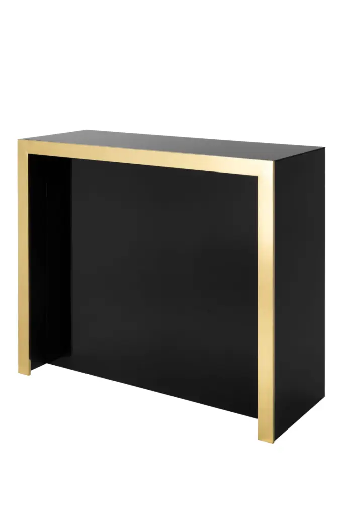 Eichholtz Grimaldi Black Bar Modern Home Bar Furniture Entertaining