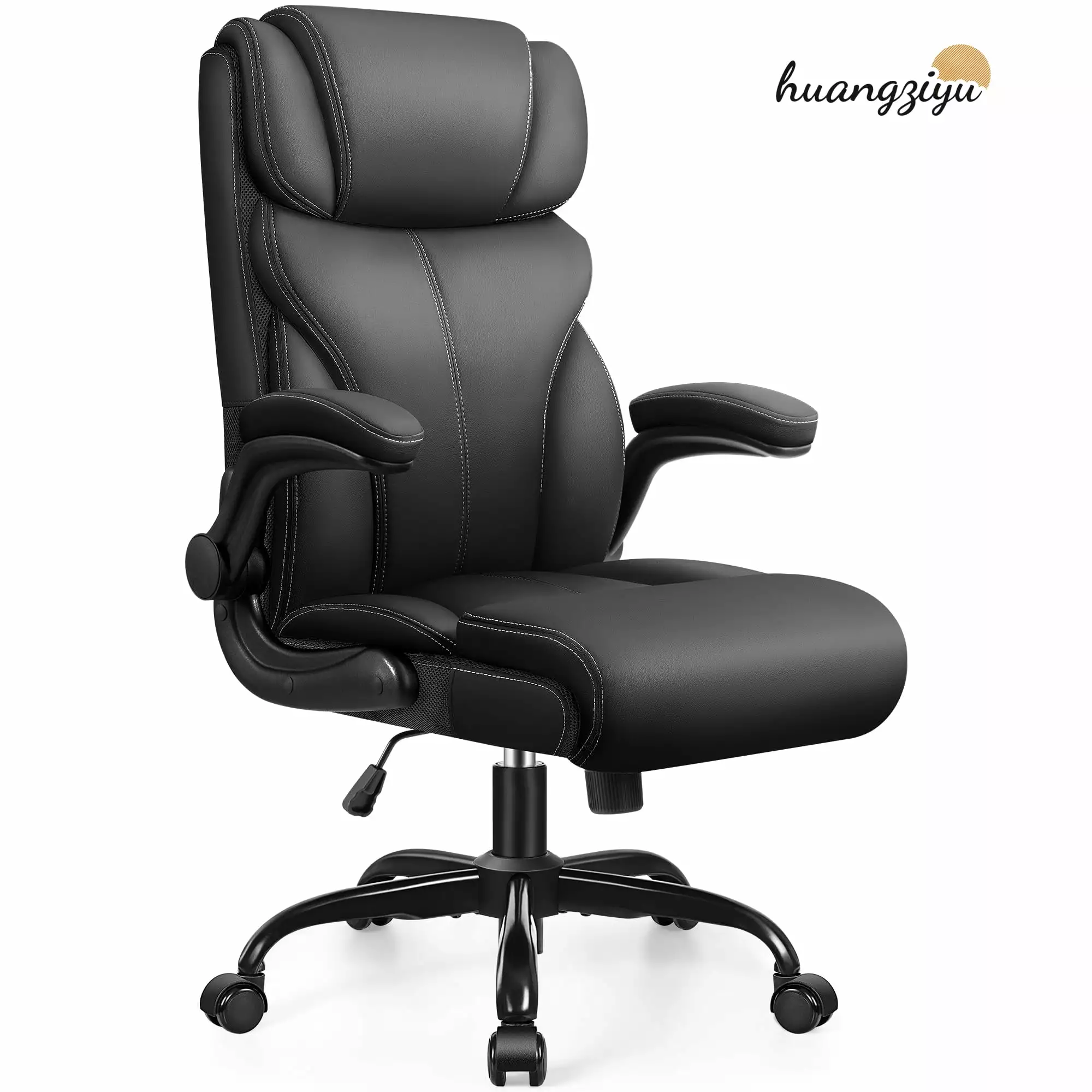 Office Chair Ergonomic Big and Tall Computer Desk Chair Breathable Leather Adjustable FHWMHZY