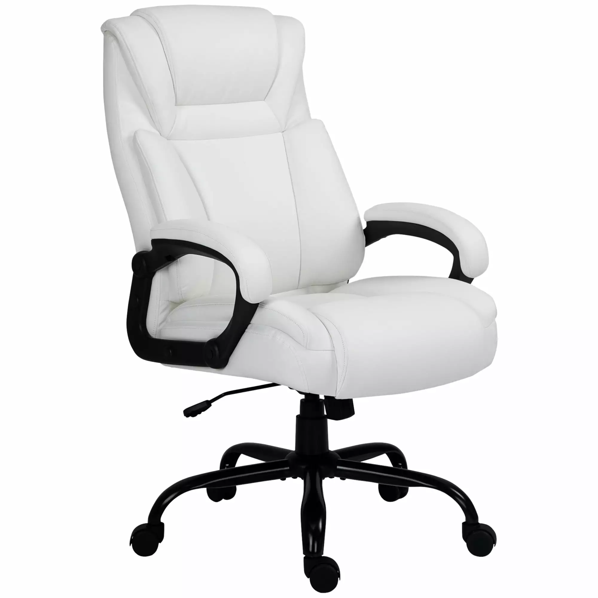 GeeHome Big and Tall 400lbs Executive Office Chair Wide Seat High Back PU Leather Ergonomic Desk Chair Adjustable Height S...