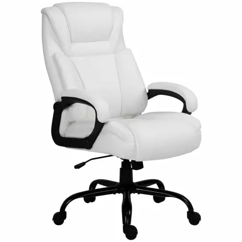 Big and Tall 400lbs Executive Office Chair Wide Seat High Back PU Leather Ergonomic Upholstery Adjustable Height Hypeshops