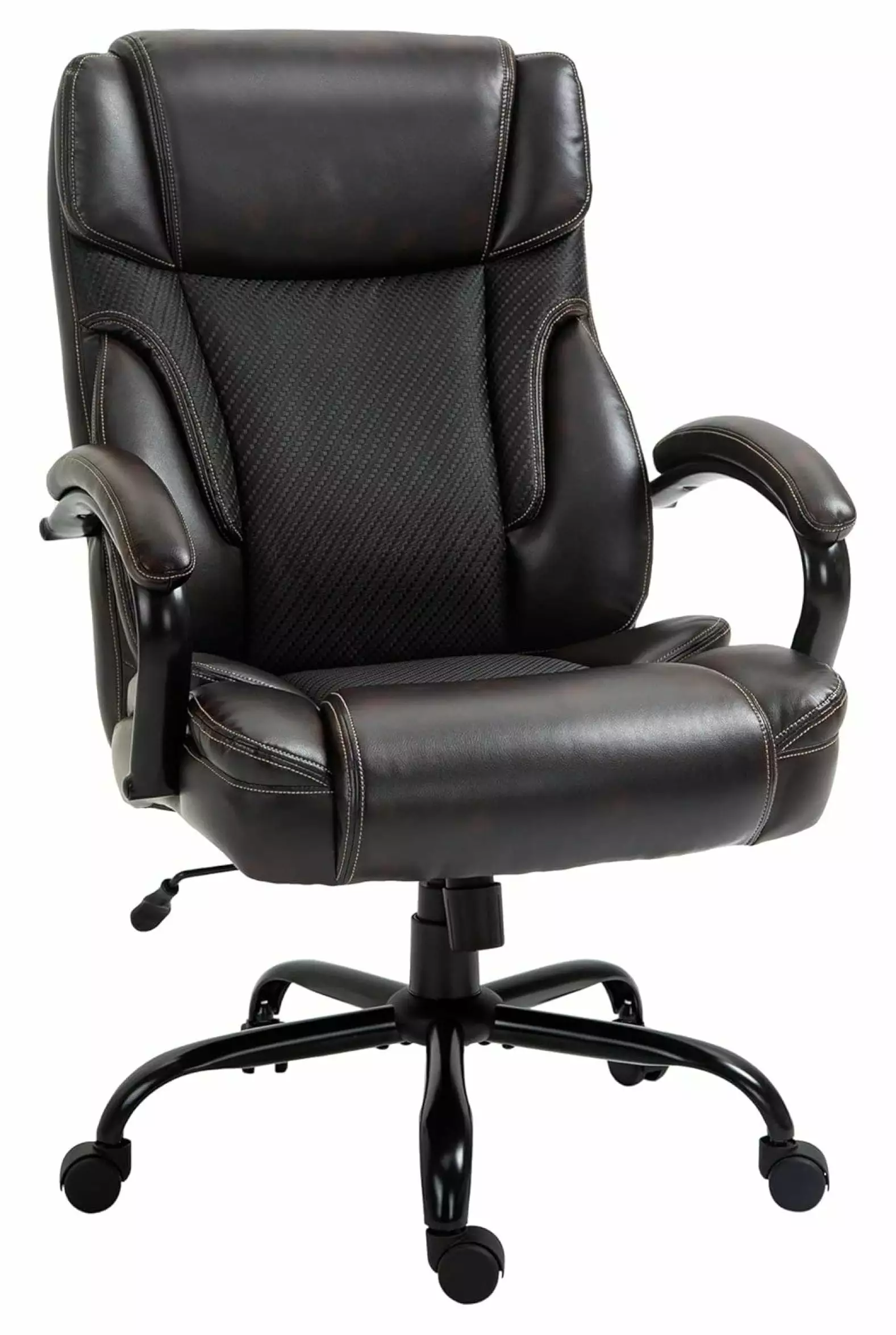 MAQING Big and Tall Ergonomic Executive Office Chair Wide Seat Brown