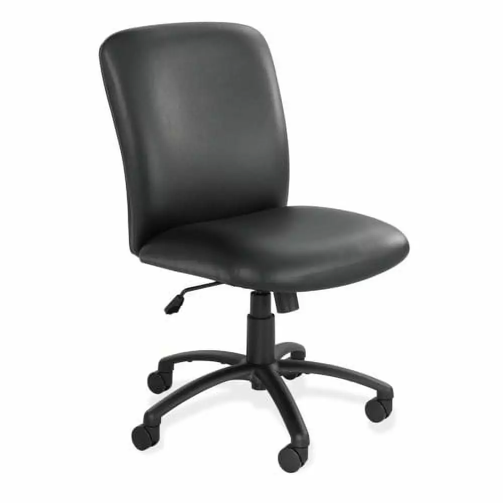 Safco Uber Big and Tall Black Vinyl High Back Executive Chair Foam Seat