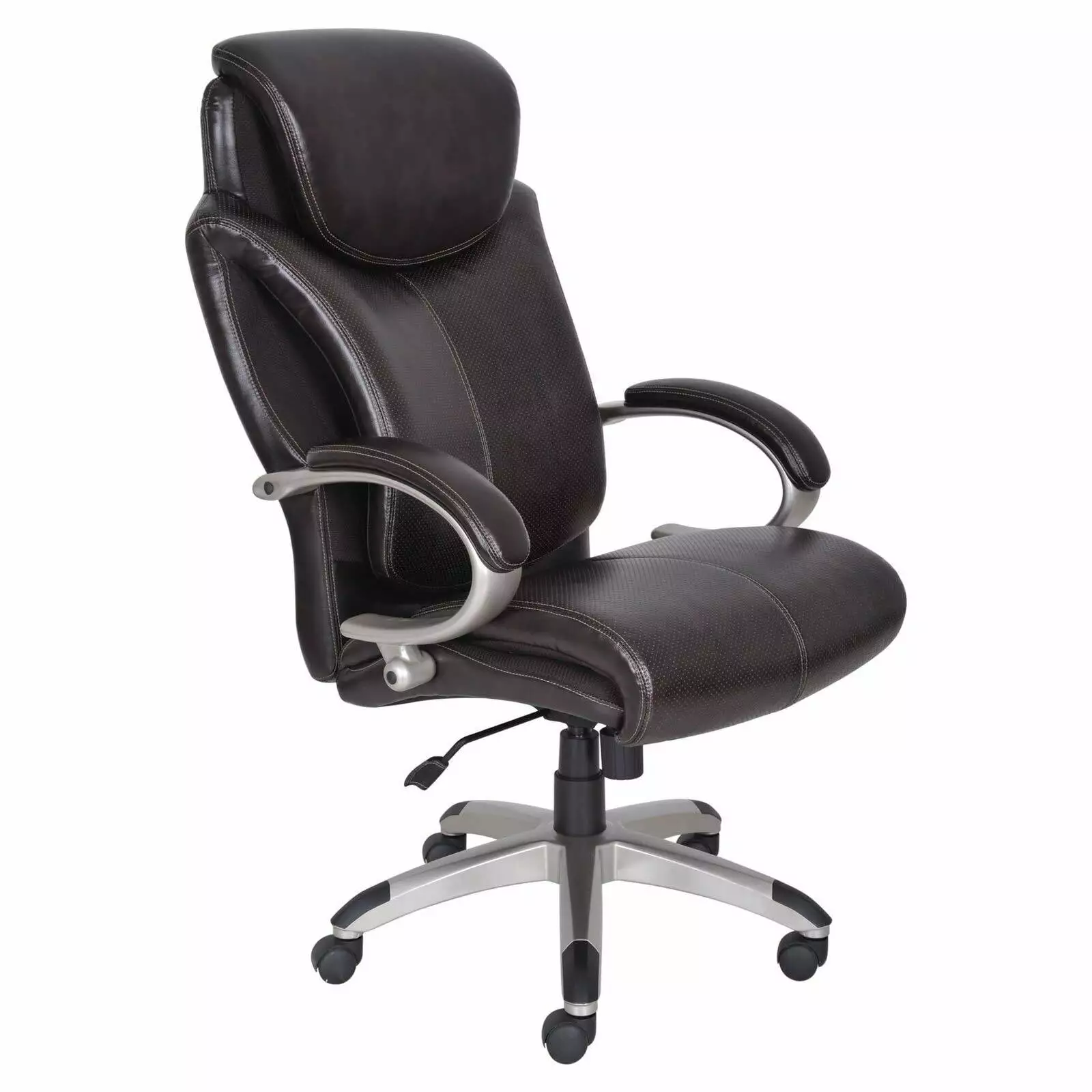 Serta Dayton Big and Tall Executive Office Chair AIR Technology Brown ComfortMax