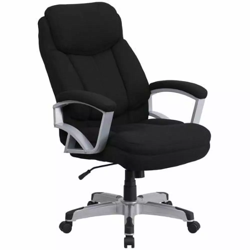 Line Furniture Arton Big Tall Black Fabric Executive Swivel Office Chair Headrest