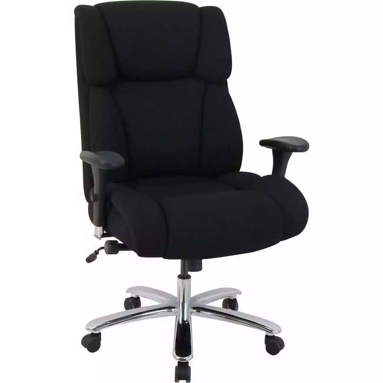 Interion 24 Hour Big & Tall Executive Fabric Office Chair Black ComfortCorrect