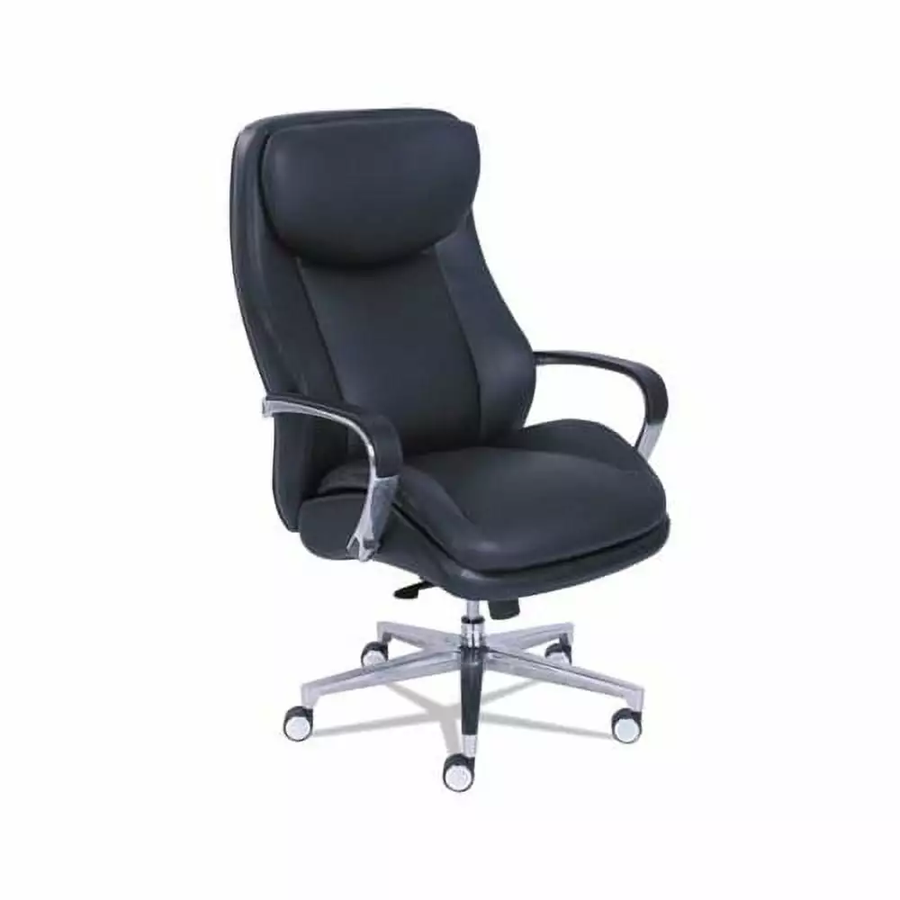 Commercial 2000 Big and Tall Executive Chair Supports 400 lbs Black Silver Base La-Z-Boy