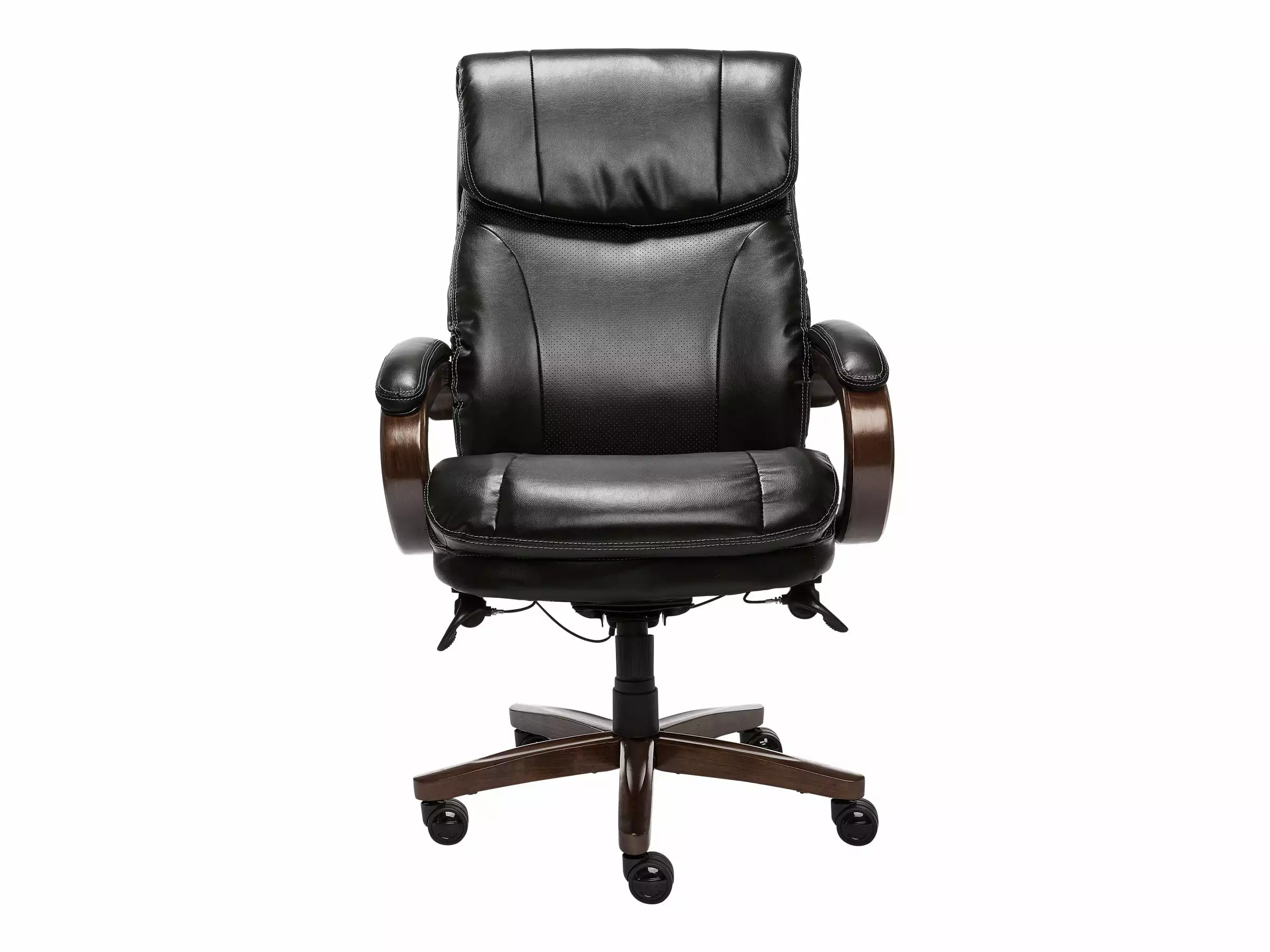 La-Z-Boy Big and Tall Trafford Executive Office Chair Black Bonded Leather