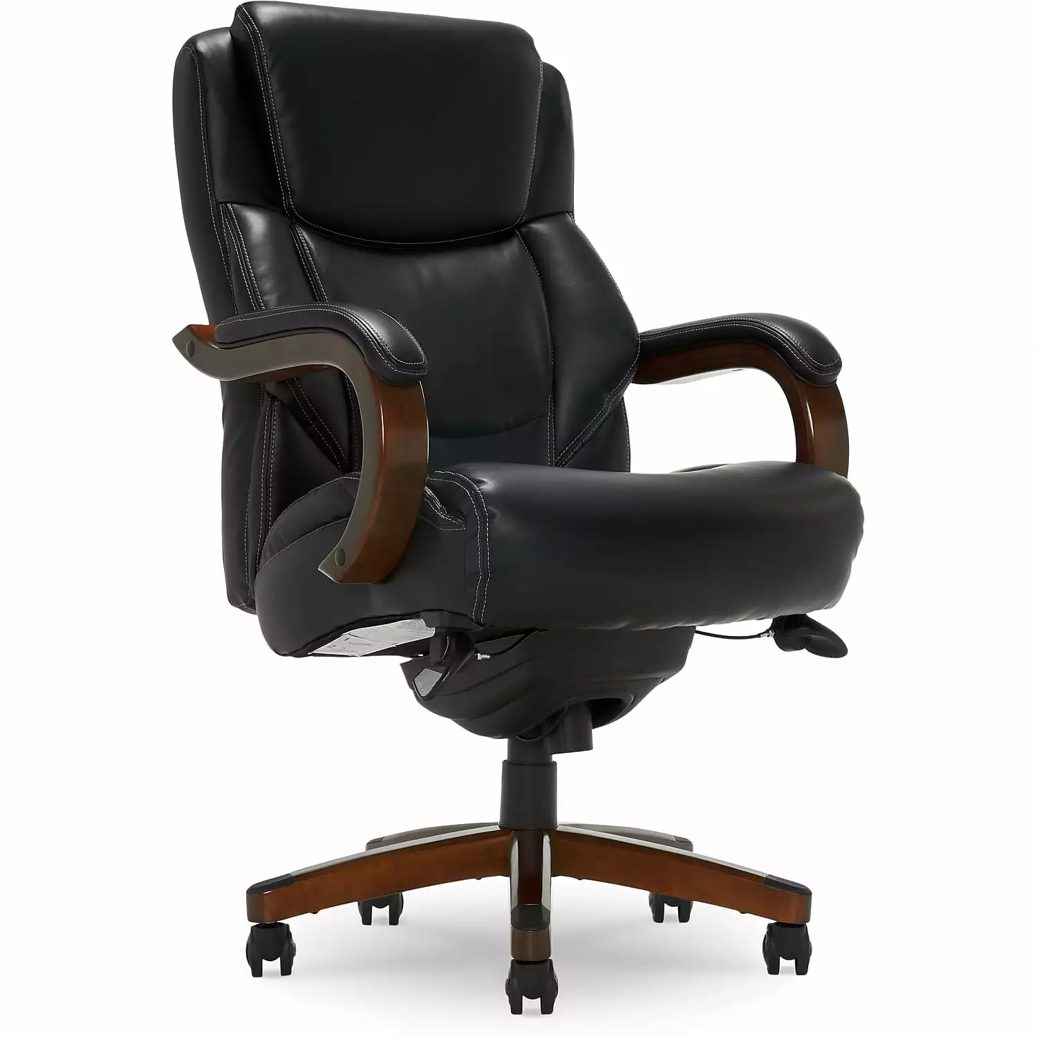 La-Z-Boy Delano Big & Tall Executive Office Chair Black Bonded Leather