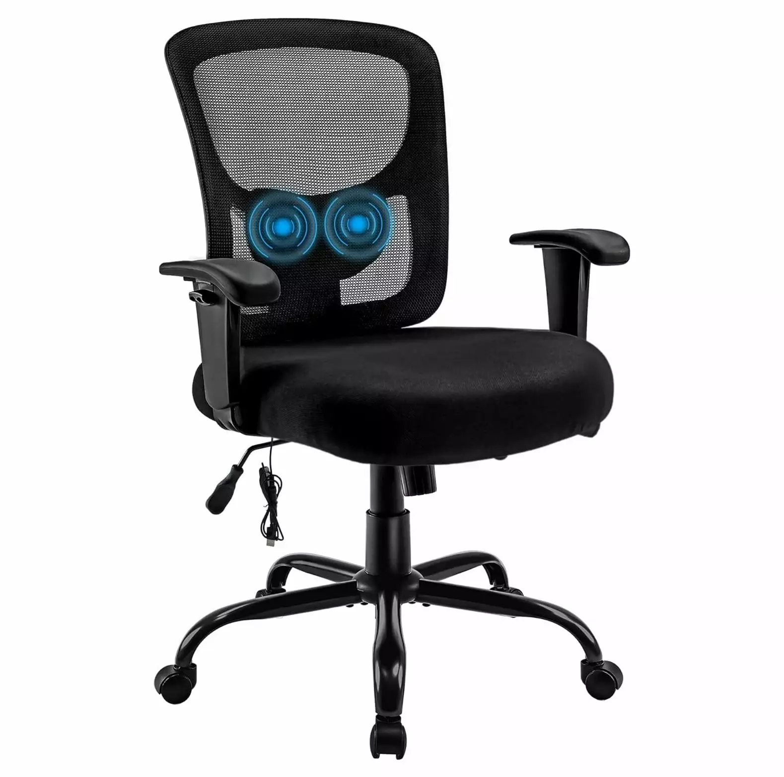 Lwory Big and Tall Office Chair 400lbs Ergonomic Mesh Desk Chair Adjustable Lumbar Support