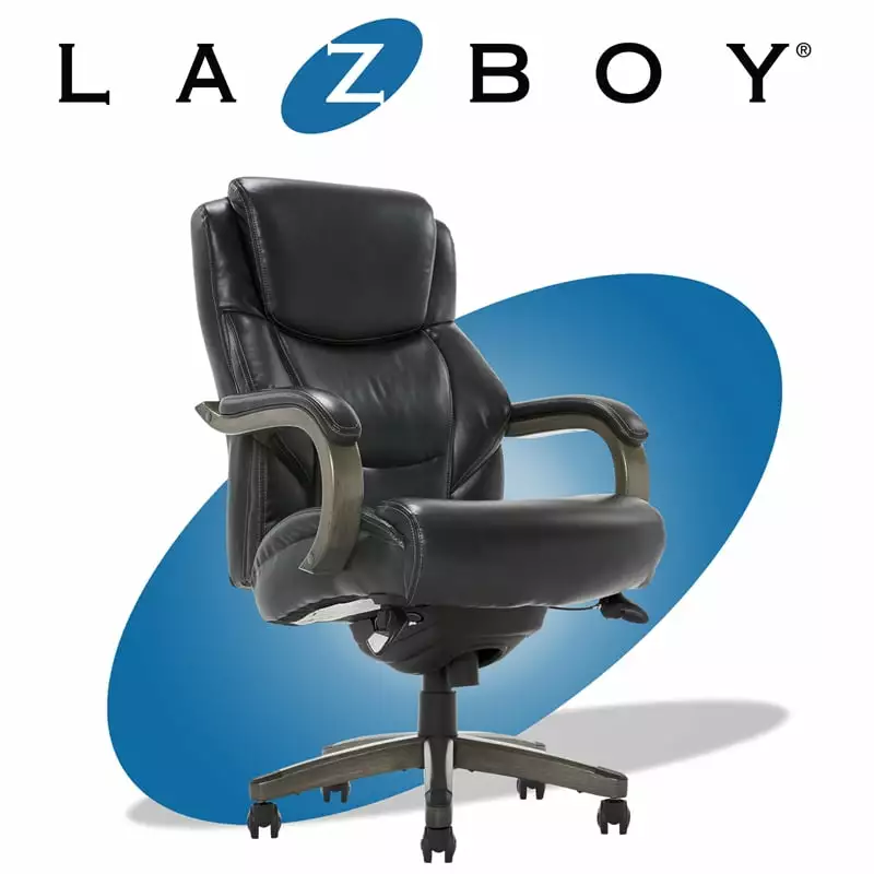 Pemberly Row Big & Tall Executive Office Chair Weathered Black