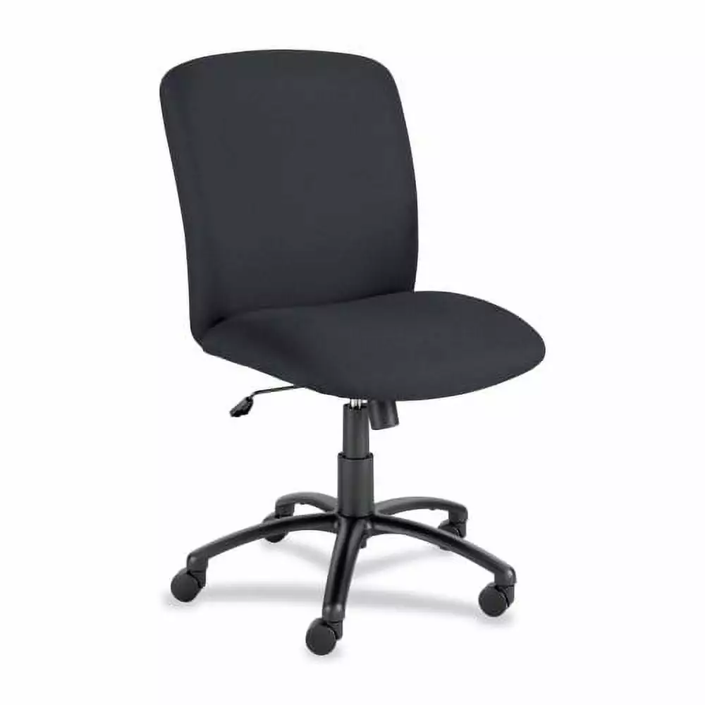 Safco Big & Tall Executive High-Back Chair Black Foam - Polyester Seat and Back - 5-Star Base