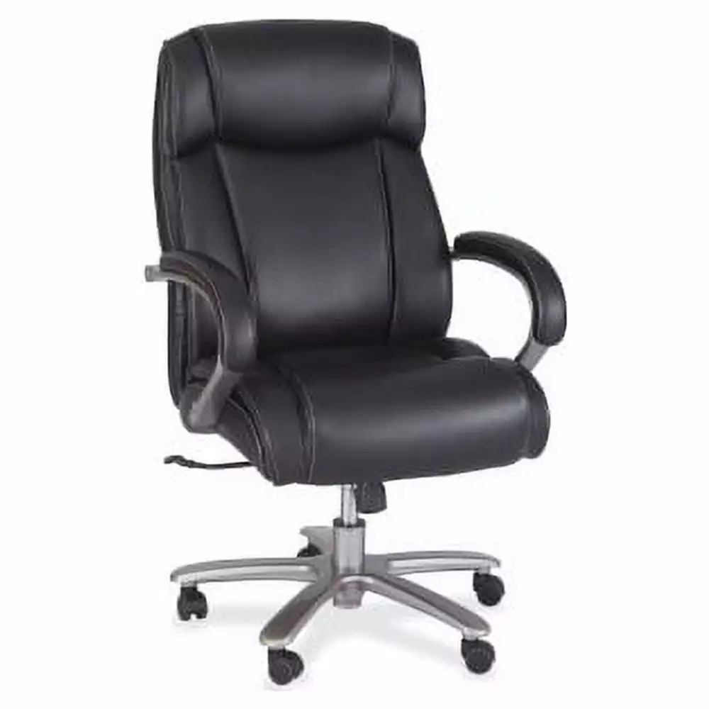 Safco Big & Tall Leather High-Back Task Chair Black - 29W x 31D x 48.5H