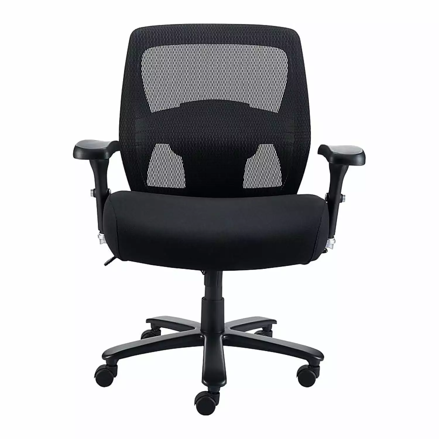 Staples Driscott Ergonomic Fabric Managers Big & Tall Chair 400 lb Capacity Black 2-Pack