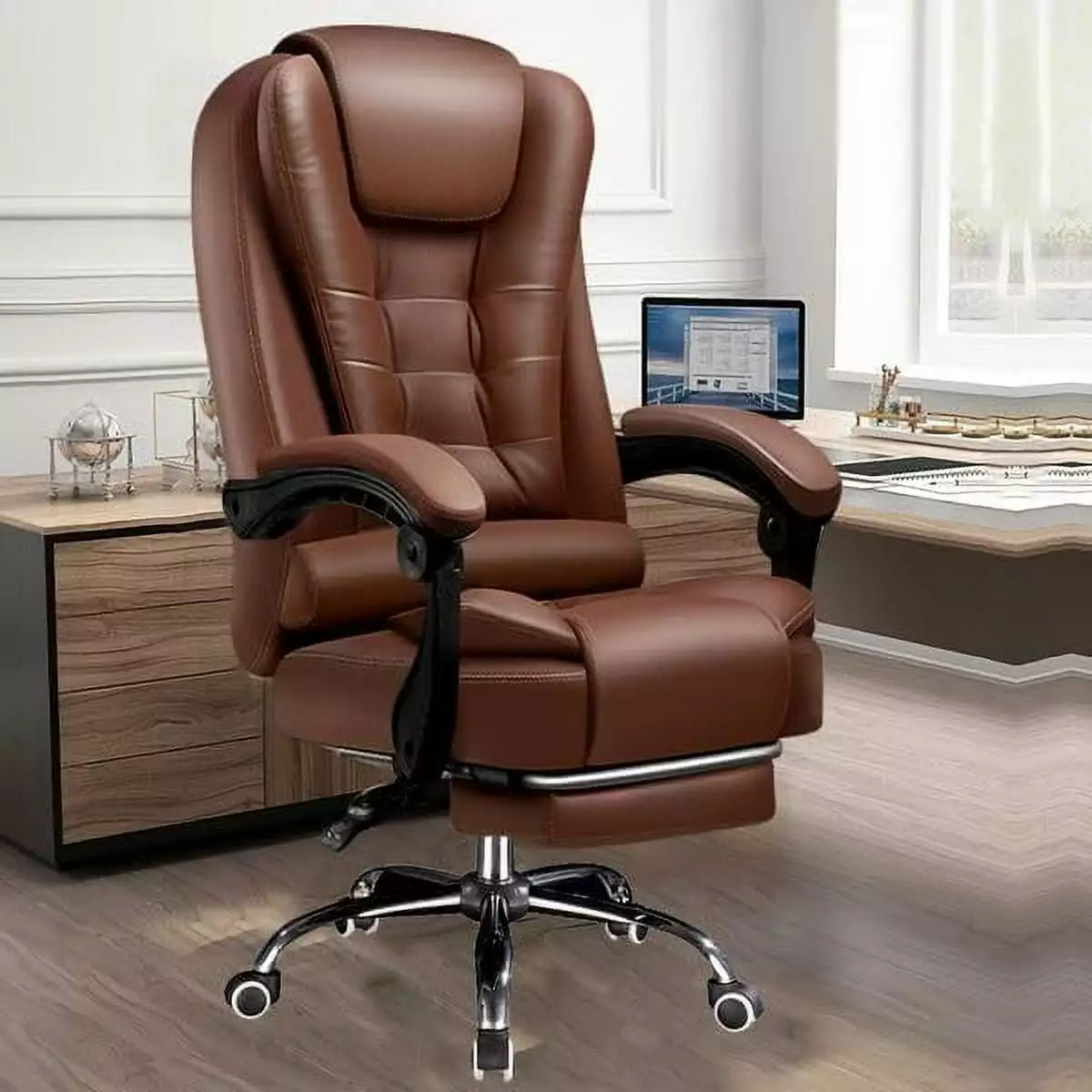 Home Computer Chairs Big and Tall Desk Chair Back Support - Ergonomic High Back Executive Chair XINGAN