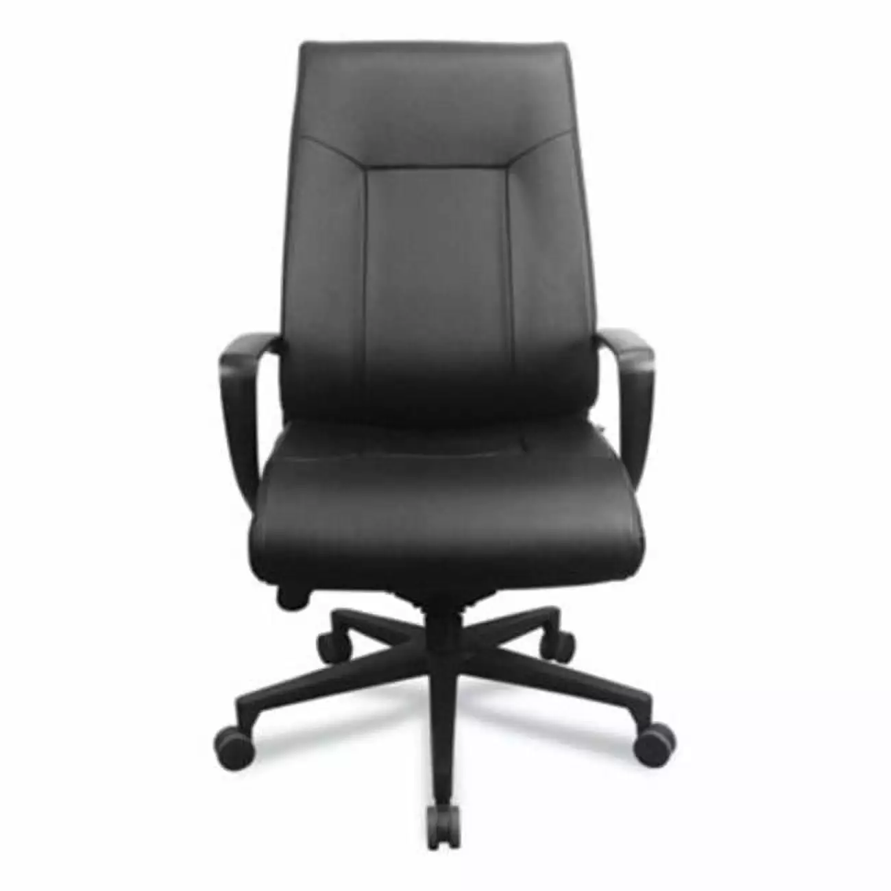 20.5 to 23.5 Inch Black Bonded Leather Executive Chair - Adjustable Seat Height Office Chair Kd Muebles De Dormitorio