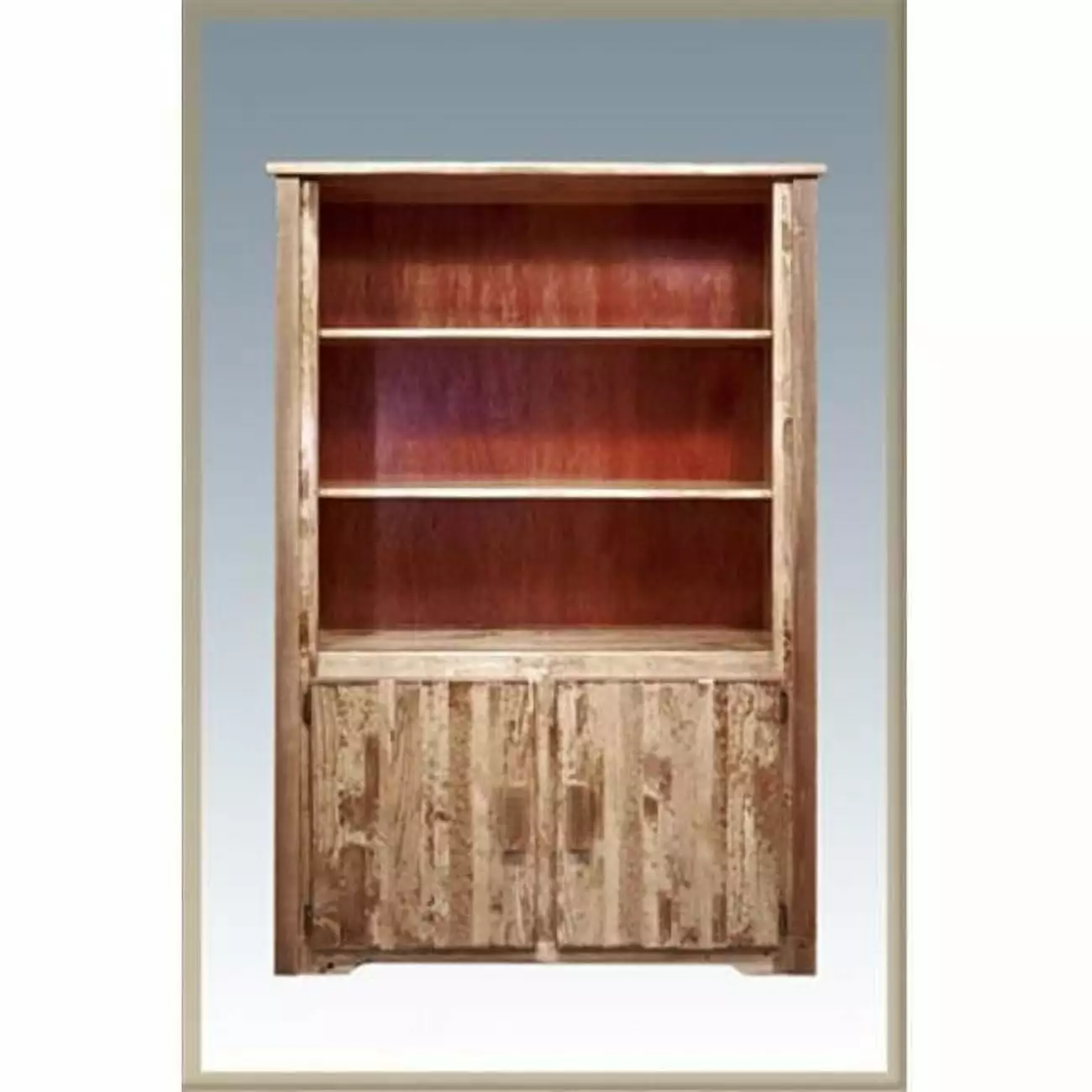 Homestead Collection Bookcase Storage Stained and Lacquered Finish D2D Technologies