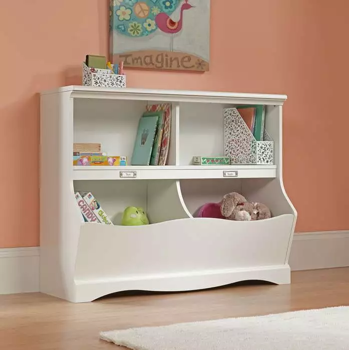 Sauder Pogo Bookcase Footboard Soft White Finish