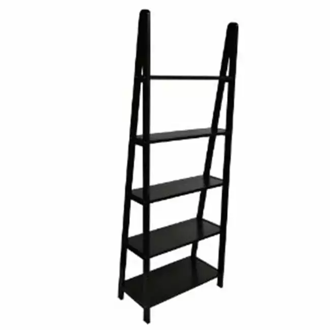 5 Shelf Ladder Bookcase Espresso Daphne's Dinnette