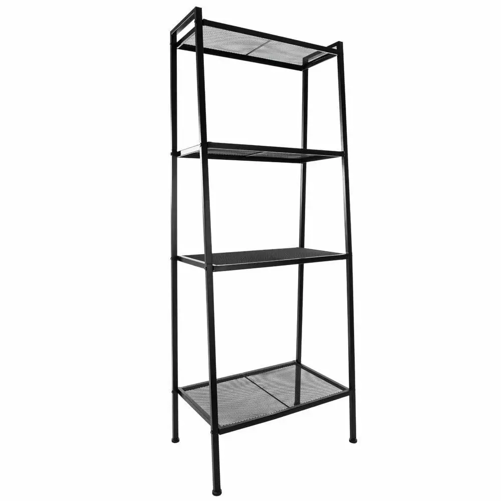 SalonMore 4 Tier Ladder Shelf Bookshelf Floor Book Display Shelf