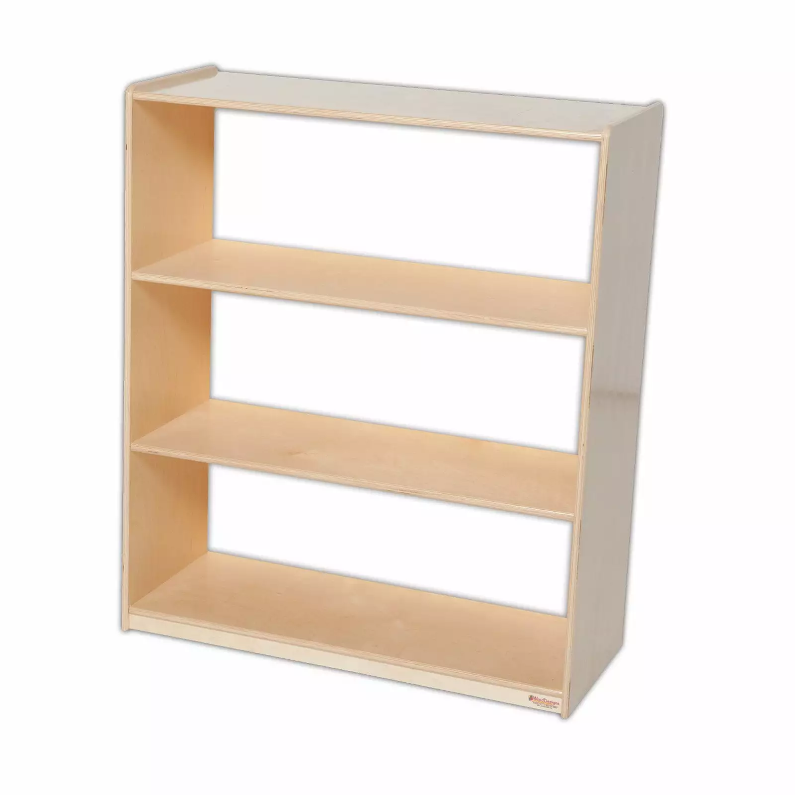 Wood Designs Bookshelf Acrylic Back 42H Inches Modern Shelf
