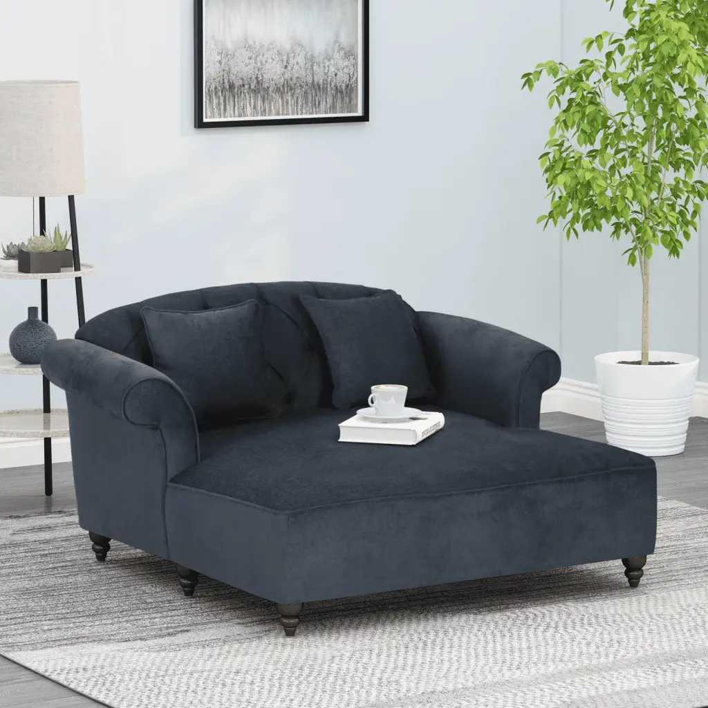 DeeHome Loveseat Chaise Lounge - Versatile Seating Living Room or Bedroom