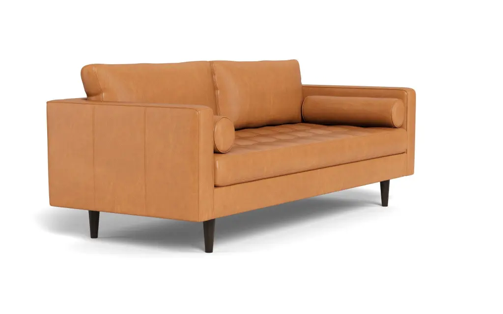 Jackie Leather Sofa Hudson Lager Classic Living Room Decor ACP Furniture