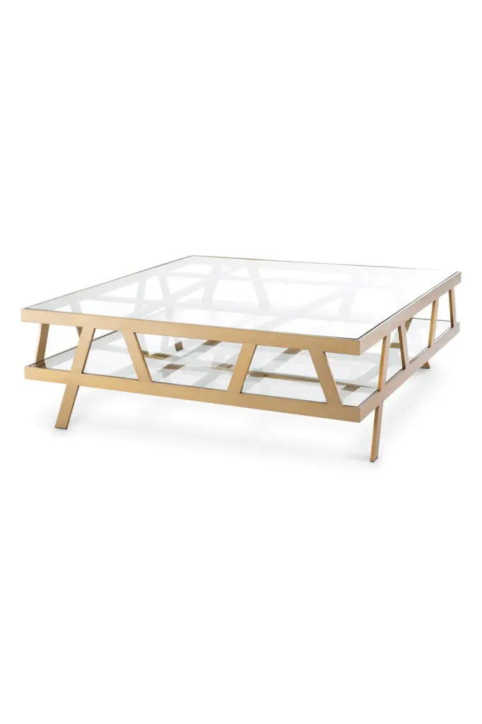 Eichholtz Billinghurst Square Glass Coffee Table Modern Design