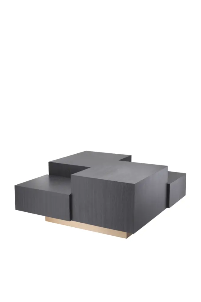 Modern Charcoal Coffee Table Eichholtz Nerone Contemporary Living Room Furniture