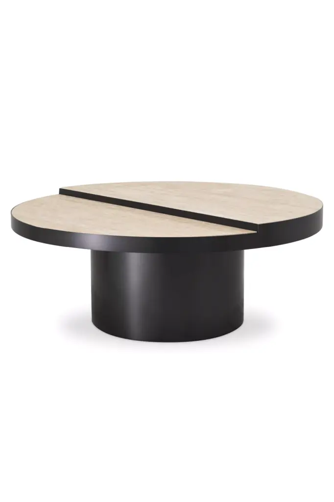 Round Modern Coffee Table Eichholtz Excelsior Contemporary Living Room Center Table