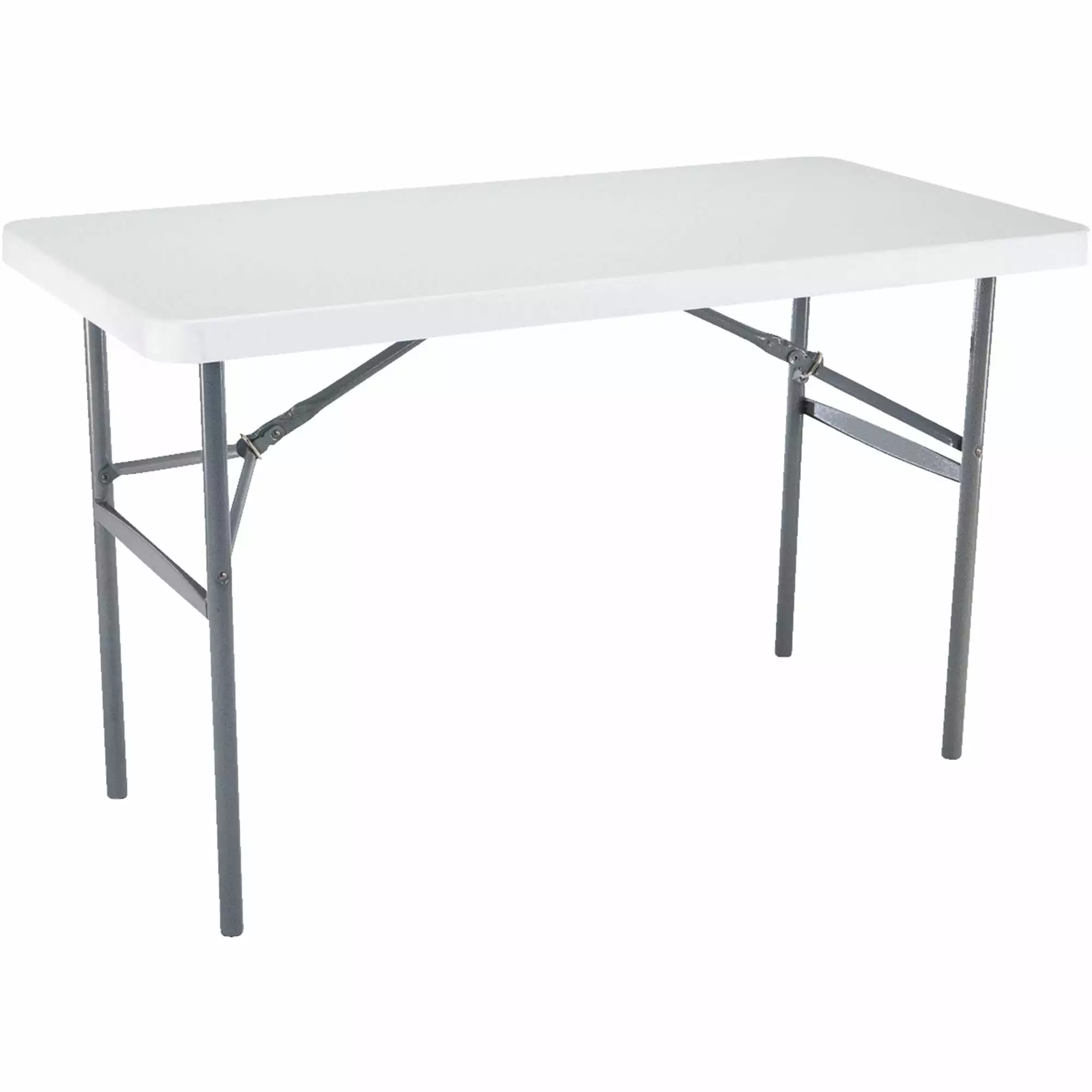 Lifetime 4-foot Folding Table Light Commercial White Granite