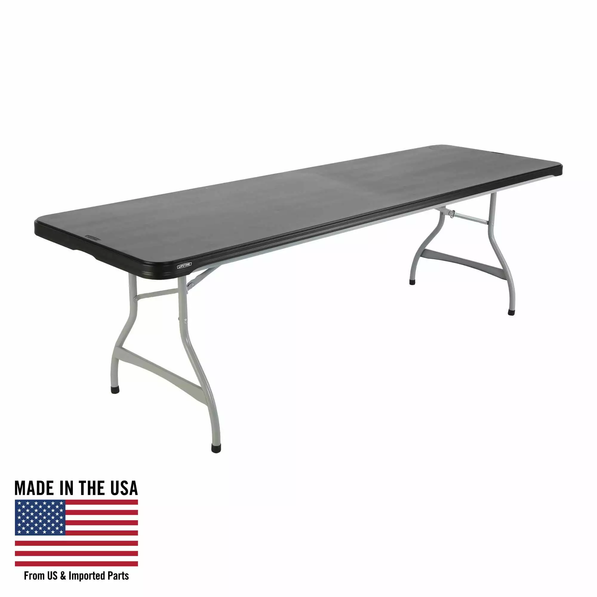 Lifetime 8 Foot Nesting Rectangle Table Indoor/Outdoor Commercial Grade Black