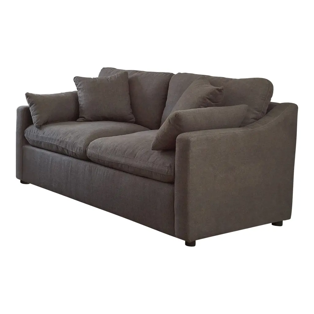 Contrary Reversible Cushion Charcoal Loveseat Small Spaces Coaster Company