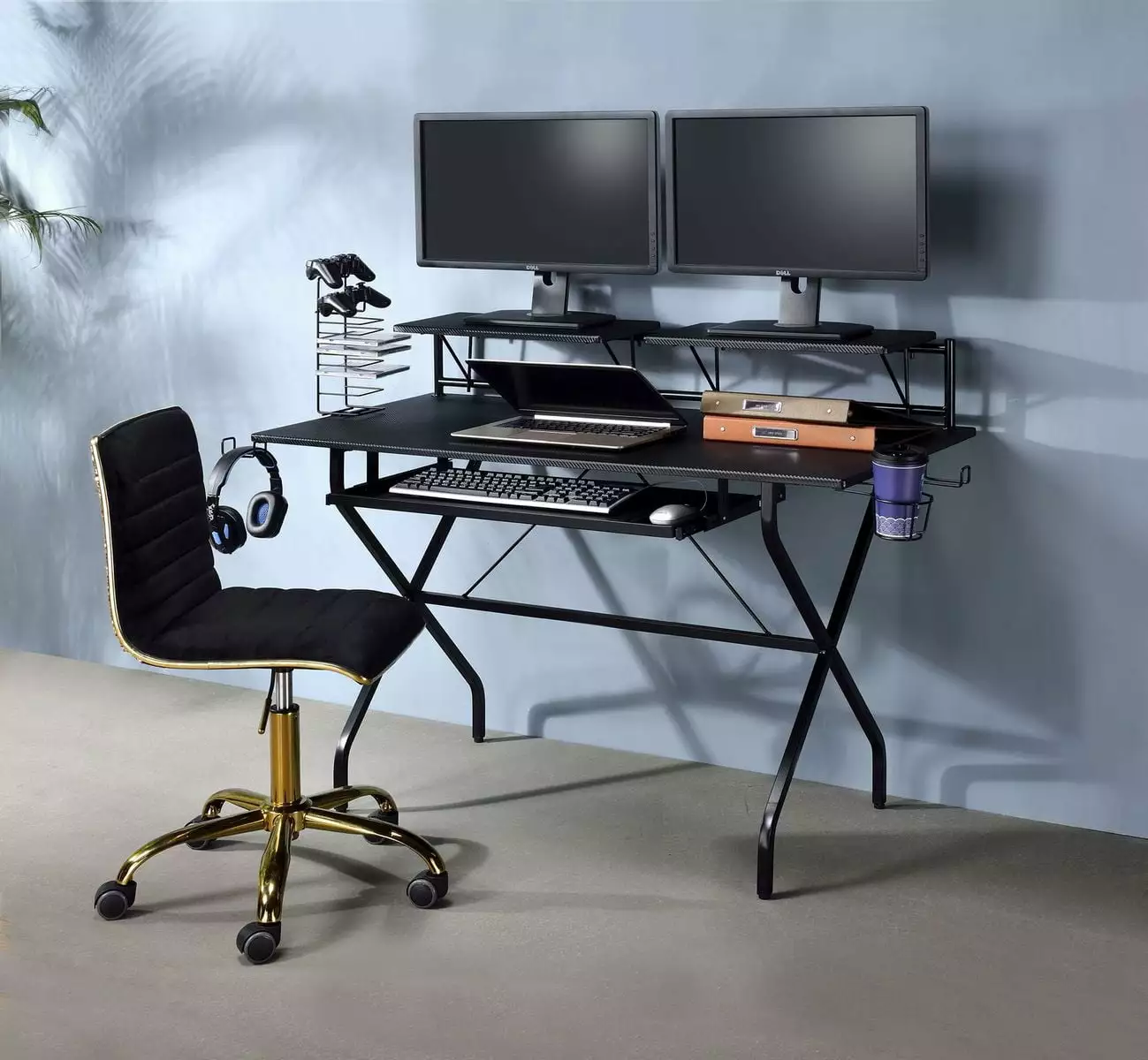 DeeHome Hartman Computer Desk Black Home Office