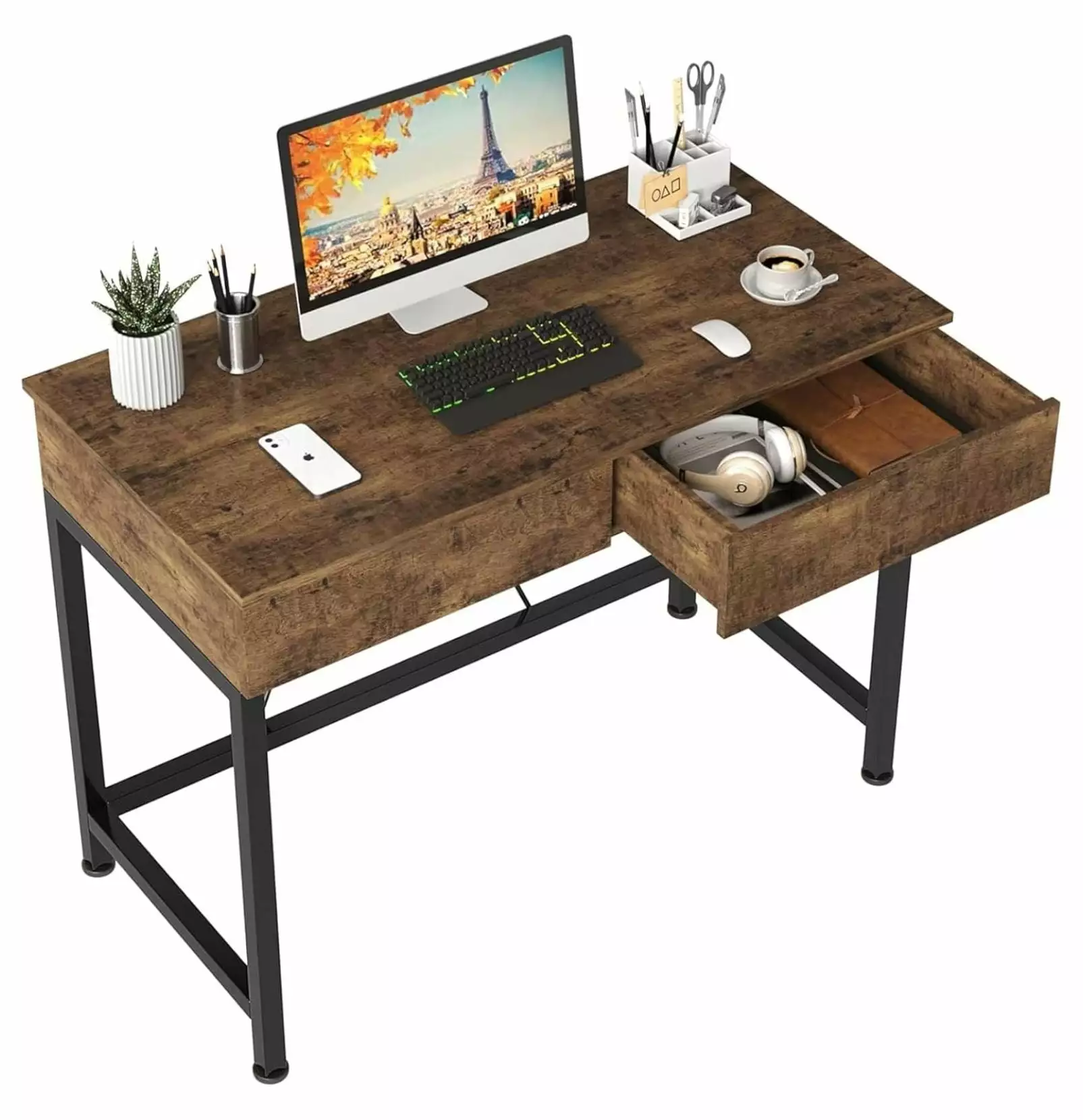 Depot Esh Computer Desk Drawers Home Office Desk Storage Workstation Stand