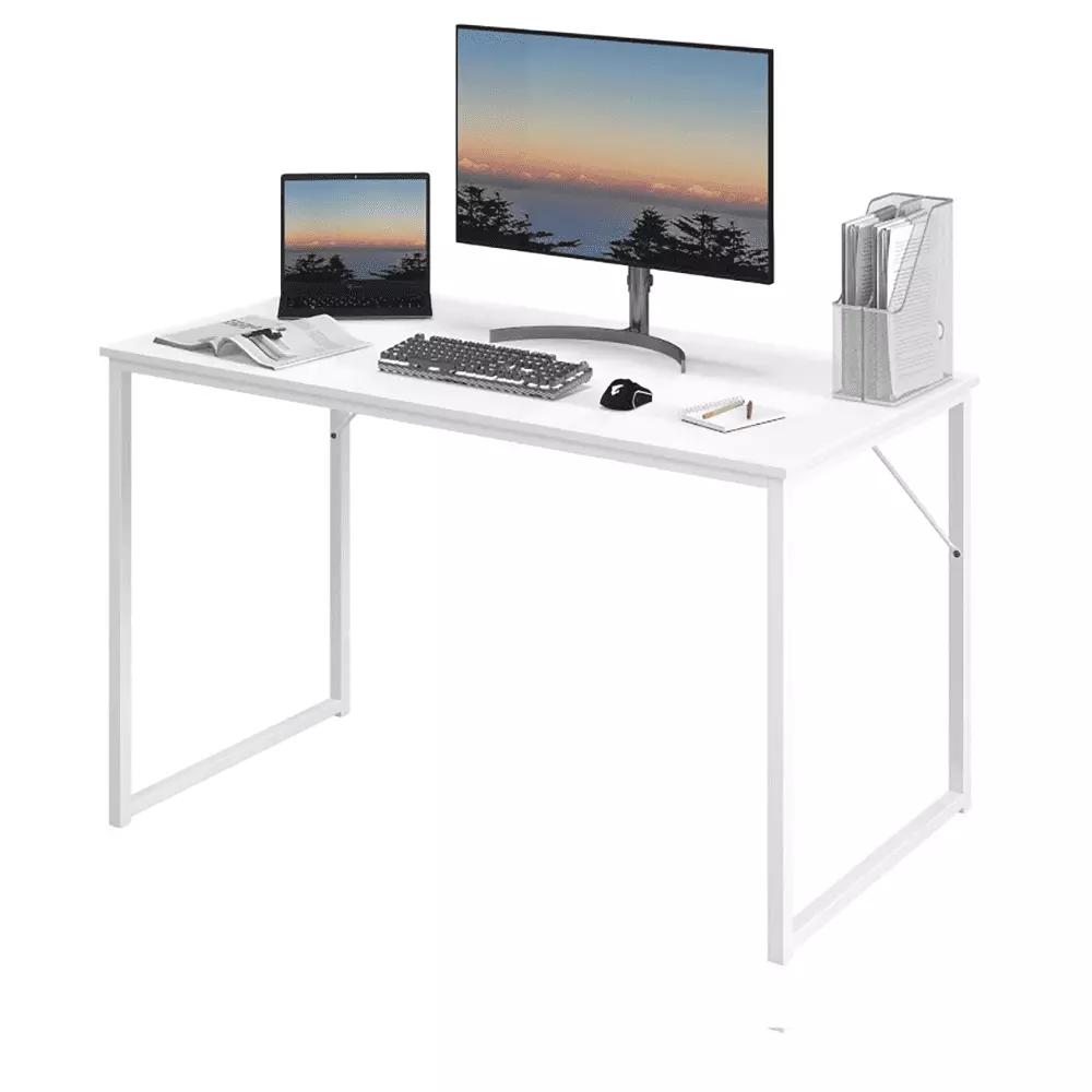 48 Inch Modern Simple Computer Desk Home Office Study Writing Gaming Black DQMARTY