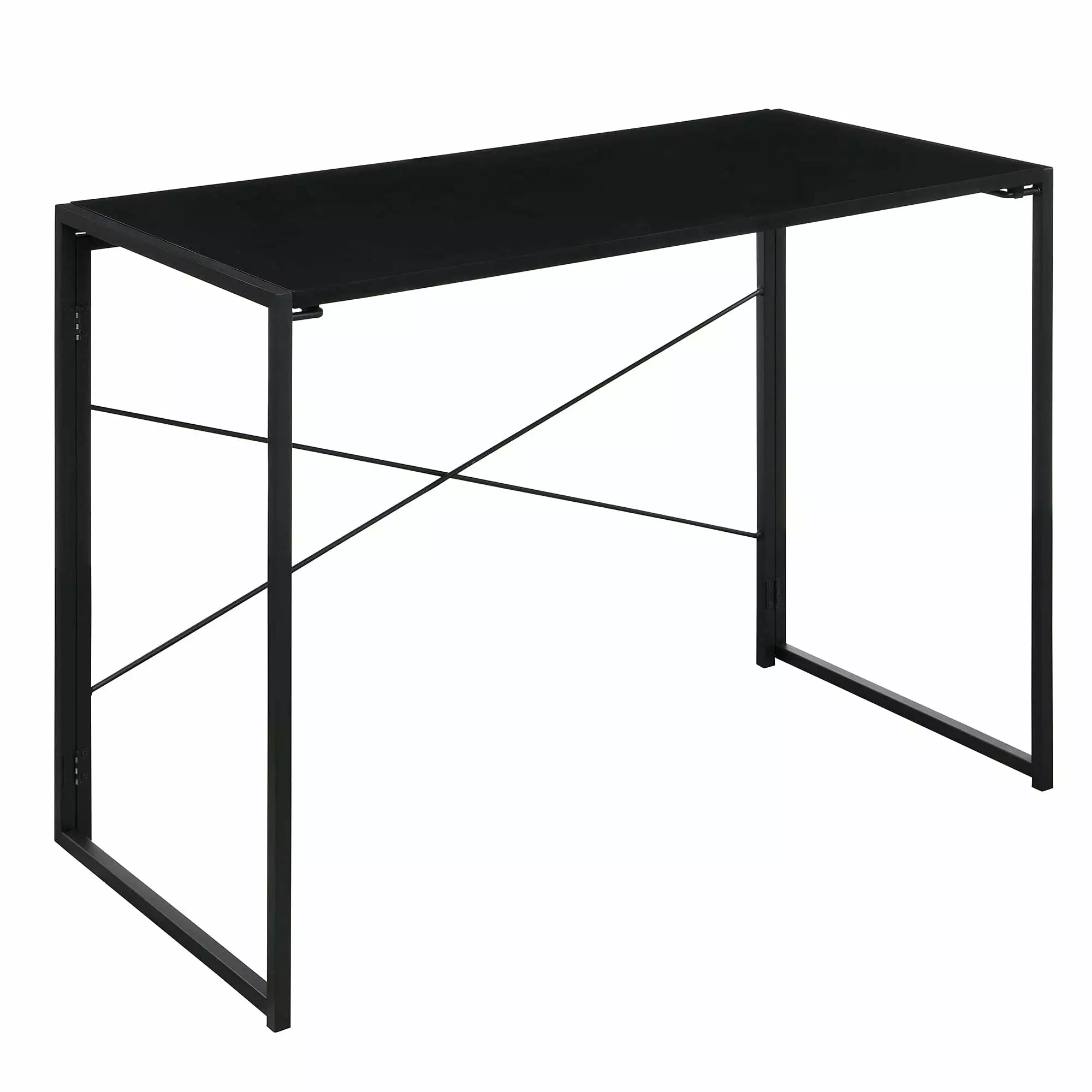 JESONVID 40 Inch Rustic Nature Computer Desk Power Outlet and USB Ports