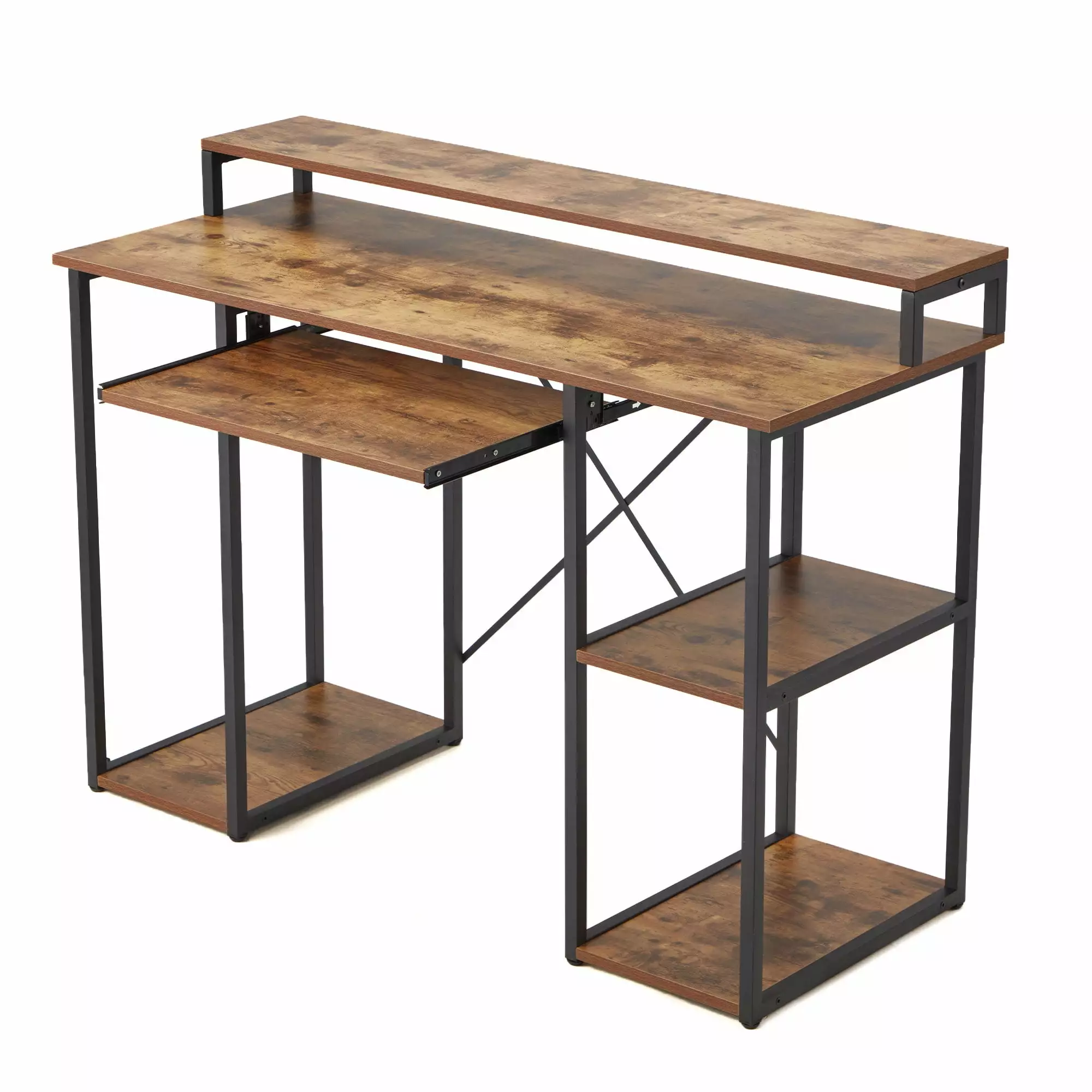 Open Box JOMEED Computer Desk Monitor Shelf At-Home Office