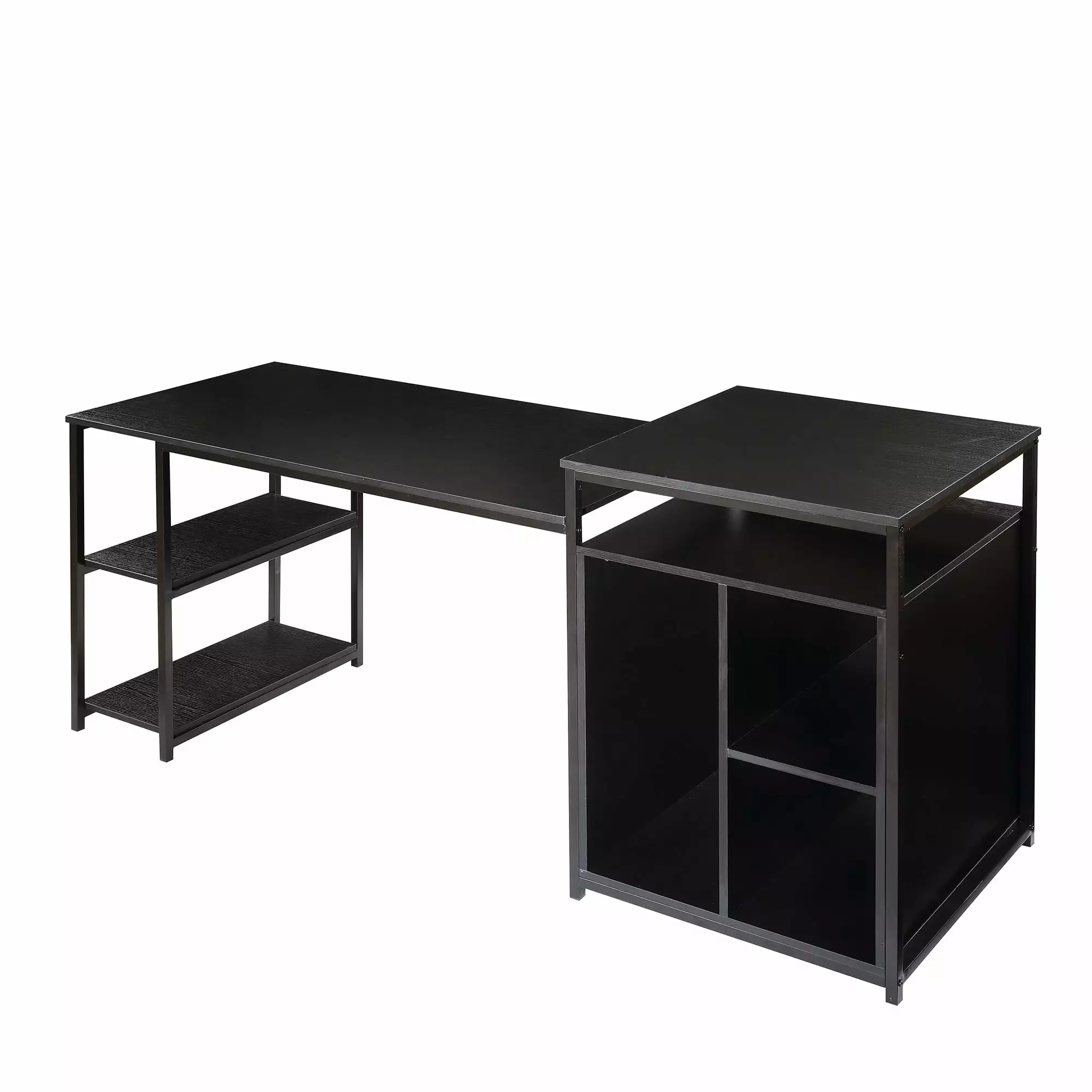 MAEMTTES Home Office Computer Desk Storage Shelf Modern Workstation